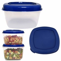 2 Pc Large Food Container 5L Microwaveable Plastic Bowl Lunch Storage W/... - £29.56 GBP