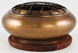 Brass Screen incense burner with Coaster - $662.74 MXN