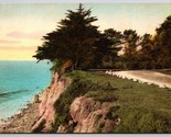 Montecito Channel Drive Santa Barbara CA UNP Hand Colored Albertype Post... - £7.74 GBP