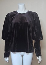 Sunday In Brooklyn Anthropologie Velvet Puff Sleeve Top Women Size 1 X NEW - €33,90 EUR