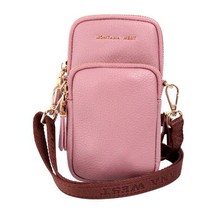 Montana West Genuine Leather Cellphone Crossbody Bag Pink NEW - £27.96 GBP