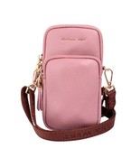 Montana West Genuine Leather Cellphone Crossbody Bag Pink NEW - $48.00 CAD