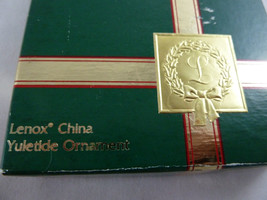 Lenox China Yuletide Ornament Teddy Bear 1985 Original Box - £12.63 GBP