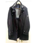 Men&#39;s Daniel Hechter Paris Rain Coat Cloak Jacket Removable Hood Black S... - £16.86 GBP