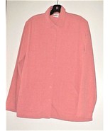 Salmon Colored Light Weight Button Front Jacket Medium NEW - £7.53 GBP