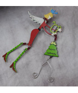Modern Angel Pin With Green Striped Tights And Red Dress - £11.99 GBP