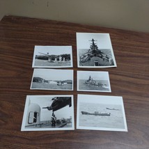 Lot of 6 Original Photos US Navy Naval Ships some with Descriptions - £9.48 GBP