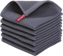 Homaxy 100% Cotton Waffle Weave Kitchen Dish Cloths, Ultra Soft Absorbent Quick  - £12.07 GBP