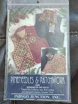 Indygo Junction Inc. Pat Koltz Pineneedles &amp; Patchwork Vest Size S-XL 19... - $10.44