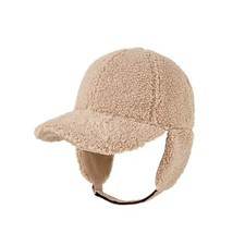 New winter lamb fleece thickened baseball cap men and women  simple trend outdoo - £88.39 GBP