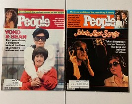 Vintage People Magazines Lot of 2 John Lennon Yoko 1984 1982^ - £18.52 GBP