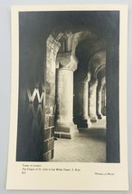 Vintage RPPC Tower of London Chapel of St John White Tower Ministry of Works - £7.58 GBP