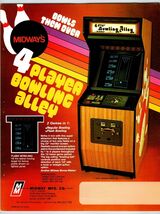 4 Player Bowling Alley Video Arcade Game Flyer 1978 Original Retro Art 8... - $7.28