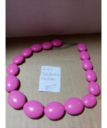 Pink Beaded Necklace - $15.00