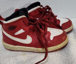 Nike Air Jordan 1 retro High OG (TD) 6C Red/White - £38.33 GBP