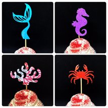 Under the sea cupcake topper, under the sea party, Mermaid cupcake toppe... - $135.86 MXN