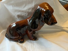 Lange Antico Vintage Fatto a Mano Dachtshund Cane Figurina 9” - Marchio Fondo - £149.66 GBP