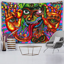 Alien Cool Aesthetic Tapestry Bohemian Hippie Psychedelic Wall Hanging Decor New - £7.22 GBP
