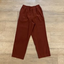 Alfred Dunner Pull On Pants ~ Sz 10 ~ Red ~High Rise ~ 29&quot; Inseam ~Elastic Waist - £17.98 GBP