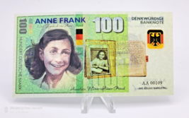 Polymer Banknote: Anne Frank, famous for her diary in the WWII ~ Fantasy - $9.40