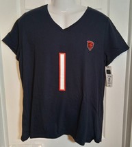 Chicago Bears Justin Fields Women&#39;s V-Neck T-Shirt XL and 2XL - $19.99