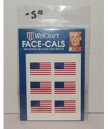 WinCraft Patriotic USA US Flag Face-Cals Decals For Face OLD GLORY - $180.63 MXN