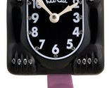 Limited  Black Kit Cat Klock Swarovski Crystals Fushia /Clear Jeweled Clock - £111.86 GBP