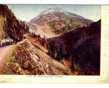 Mt Abram from Ouray Toll Road Postcard 1900&#39;s Colorado Horse Drawn Wagons - $11.88