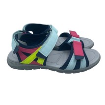 Lands End Sandals Everyday Outdoors Water Straps Yellow Gray Pink Womens Size 9 - £30.05 GBP