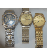 3 Vtg Mens watches for Repairs 2 SEIKO&#39;s 1 Citizen , Citizen runs SOLD A... - $1,884.91 MXN