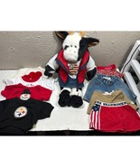 Build A Bear Retired 1997 Cow With Bell 18” Plush Holstein Toy Stuff Ani... - €28,21 EUR