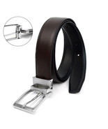 Reversible Belt Size 36 Genuine Leather with Rotating Buckle Men&#39;s Umo L... - $14.84