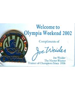 Joe Weider&#39;s Olympia Weekend 2002 Lapel Pin - £12.74 GBP