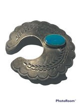Navajo Turquoise and Sterling Silver 1940s, Brooch - $3,745.84 MXN