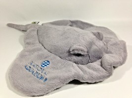 STINGRAY Plush Petting Zoo Grey Gray Stuffed Marine Animal National Aqua... - £23.59 GBP