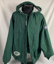 Vintage Starter Jacket Green Bay Packers Coat NFL Football Men’s 2XL 90s - £47.12 GBP