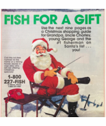 1984 American Fishing Tackle Advertisement Vintage Santa Claus Christmas... - $35.07 CAD