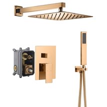 Cascada 12 Square Shower System (Wall Mounted) with Single Handle &amp; square knob - £366.61 GBP+