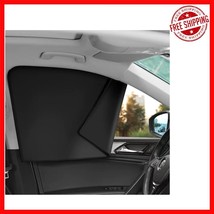 Effortless Magnetic Car Window Sun Shade - 2PCS Suedette &amp; Privacy Control - $31.03