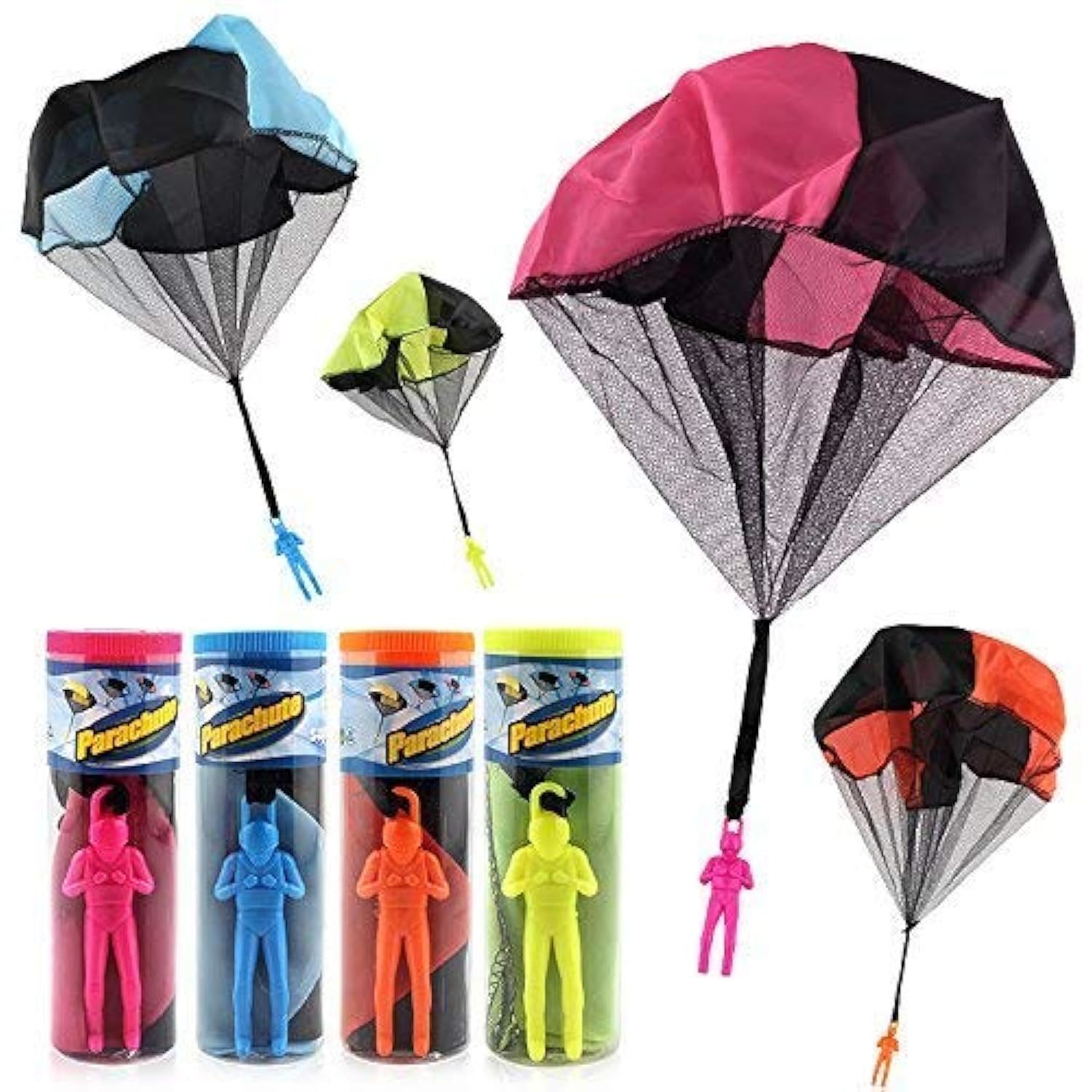4Pcs Set Tangle Parachute Figures Hand Throw Soliders Square Outdoor Children'S