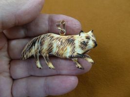 j-wolf-34 BROWN WOLF walk Wolves pendant JEWELRY coyote water buffalo ma... - $37.91