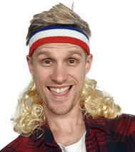 Mullet Blonde Headband Magic Mullet for all Costumes - £8.15 GBP