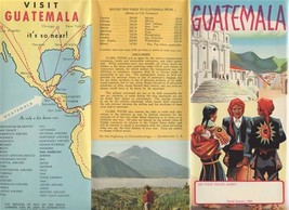 Guatemala Mayan Highlands Tours Brochure 1950&#39;s - £13.96 GBP