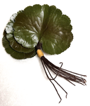 12 Vintage Geranium Corsage Leaves Variegated 2 3/4&quot; w 2 1/42 L Never Us... - £11.47 GBP