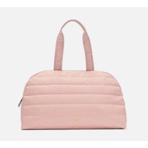 Victoria&#39;s Secret Blush Pink Weekender Bag Duffle Quilted - $38.61