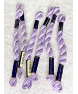 6 MINT Anchor Perle Pearl Cotton #342 Lilac Embroidery Floss Vintage Skein - $11.39