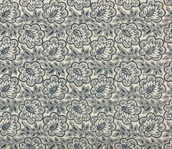Ballard Designs Bembridge Blue Flax Floarl Paisley Multiuse Fabric By Yard 54&quot;W - £17.63 GBP