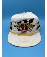 Vintage 3 Stripe K Products LEVI GARRETT Racing Mesh Snapback Hat Cap - £33.01 GBP