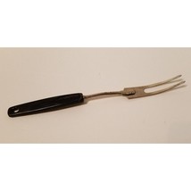 Vintage Chief Indian Meat Turning Fork 2 Prong 10 1/2&quot; Black Handle - £7.65 GBP