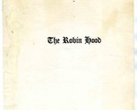 The Robin Hood Restaurant Menu 1939  - $17.87